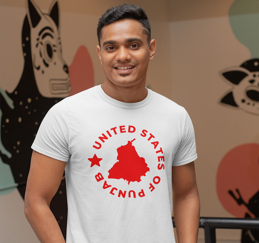 United States of Punjab T-shirt -Buy Punjabi Men T shirts