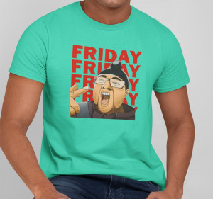 Friday T Shirt - Buy Slogan Printed Friday Aa Meme Tshirt Online For Men