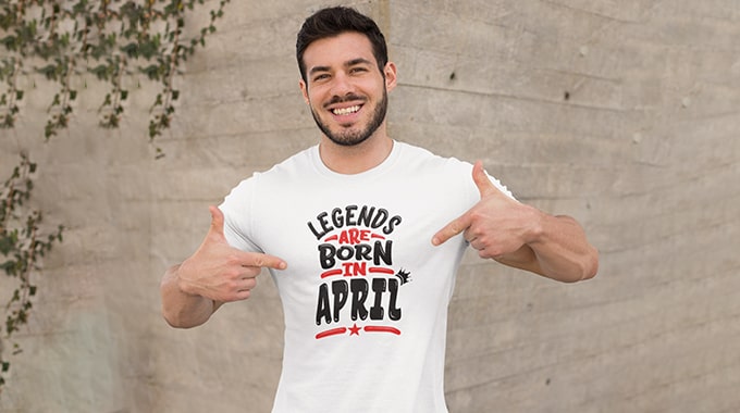 Legends Are Born In April - T Shirt