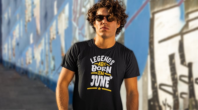 Legends Are Born In June - T Shirt 