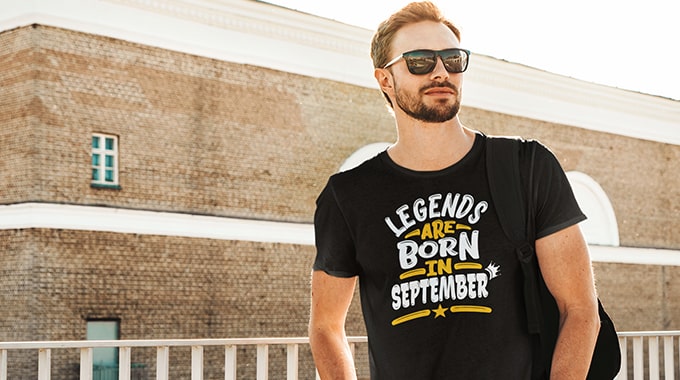 Legends Are Born In September - T Shirt 