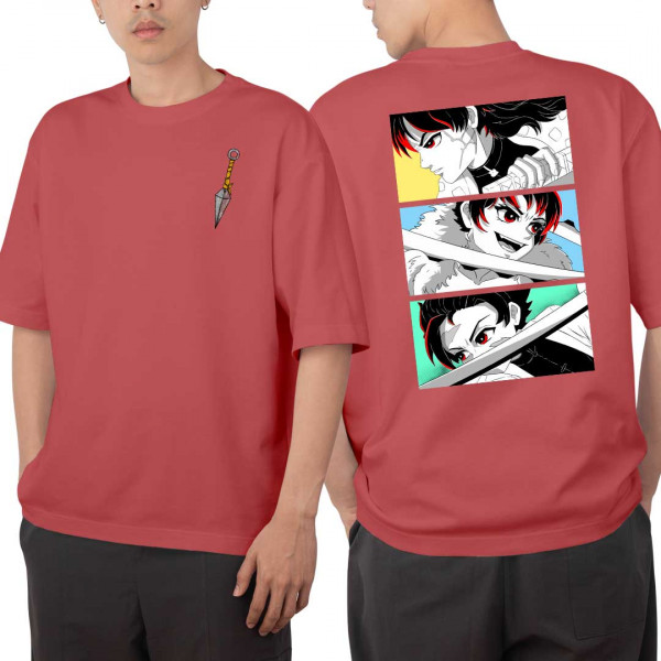 Naruto Itachi Akatsuki Anime Oversized Dropshoulder tshirt